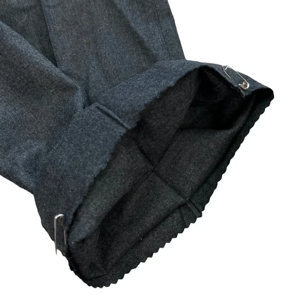 Christian Dior Monsieur Gray Wool Dress Pants 35x33